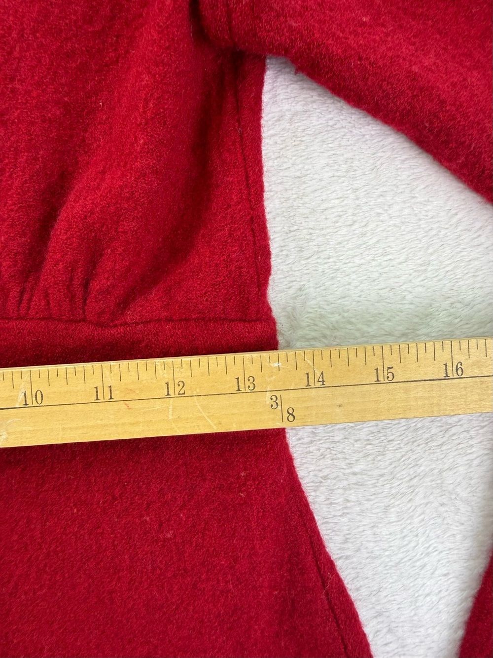 Sparrow 100% Wool Red Button Front Jacket Collared Pockets Size S - Picture 5 of 8